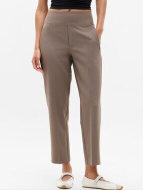 NWT Athleta Womens Endless High Rise Pant Size 16T XLT Tall Umber Taupe Travel